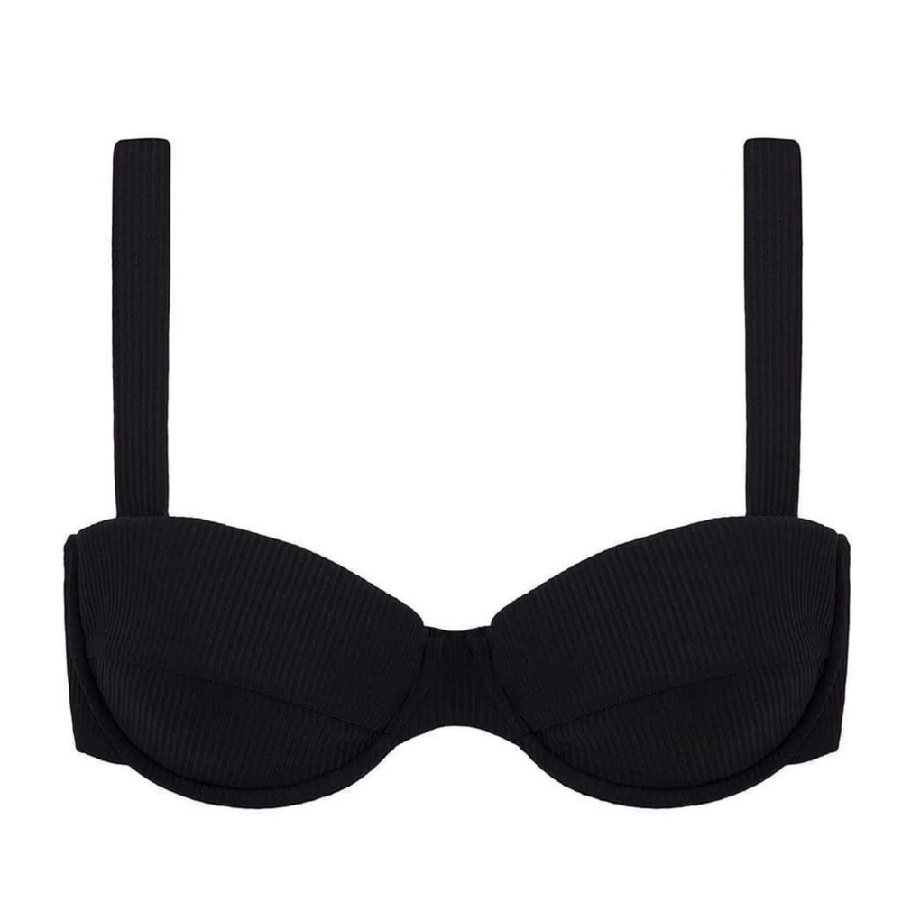 Montce Black Rib Bustier Bikini Top - Picture 3 of 7